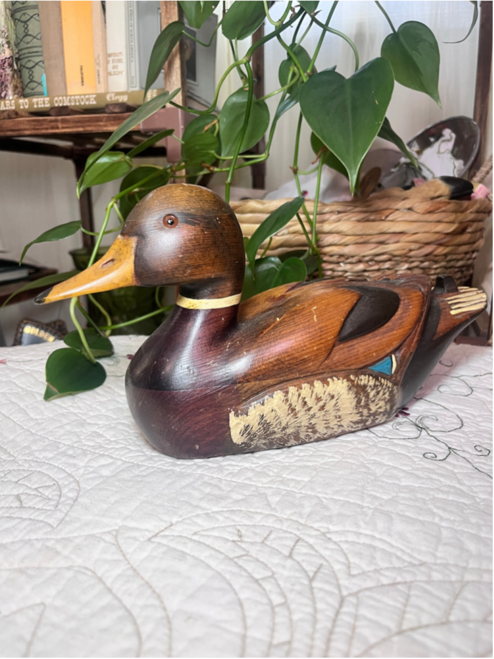 Leo Koppy Wooden Duck Decor One Size Brown Black